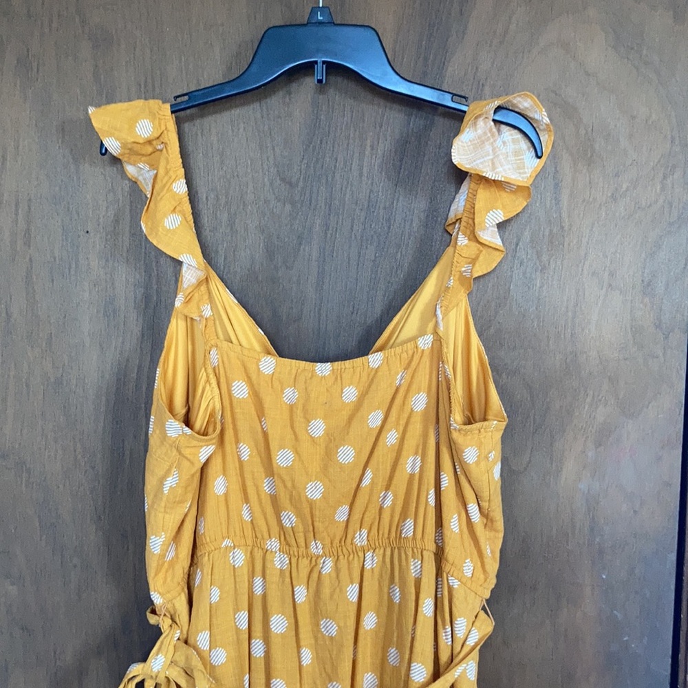 LC Lauren Conrad dress print faux wrap ruffle detail boho western XXL - Picture 7 of 17